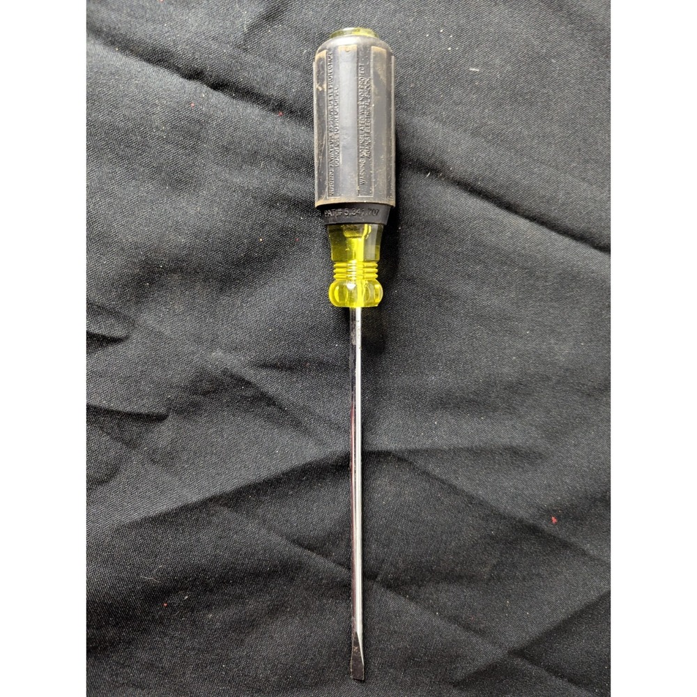 Klein Tools USA 9.5" long skinny screwdriver flat head mechanics handyman 601 6